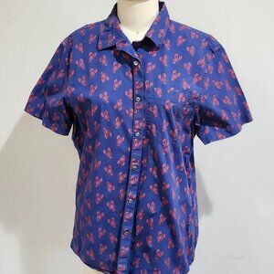 APT 9 Mens Button down Large Shirt short sleeve